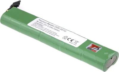 Immagine prodotto di Batteria T6 Power per aspirapolvere robot Neato, numero di parte 205-0012, Ni-MH, 12 V, 3300 mAh (40 Wh), verde