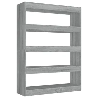 Image de vidaXL Bibliothèque/Séparation de pièce Gris Sonoma 100x30x135 cm