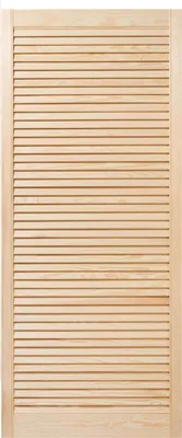 Produktbild von ben+camilla.com Lamellentür, Massivholz Kiefer, naturbelassen, 1 Tür, 140,6 cm H x 59,4 cm B x 2,1 cm T, für Schranktür, Fensterblende, Möbelblende im Innenbereich, Landhausstil, Cottage Style, Skandinavisches Design, vorbereitet für Scharniere, Klavierbänder und Topflochbohrung.