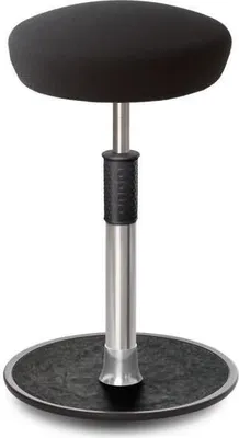 Produktbild von Sitz- Stehhocker Free Tall Hutsitz Gestrick schwarz chrom /schwarz.
