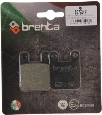 Obrázek produktu pro Brzdové destičky Brenta 3015 organic přední pro Peugeot Buxy Elyseo Jet Force Ludix Speedfight 1 2 TKR Trekker Vivacity 50