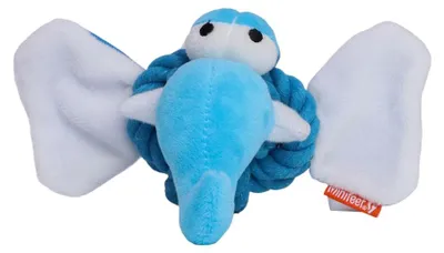 Image de Mbw - Jouet en corde pour chiens « MiniFeet », éléphant LT3725 (taille unique) (bleu)