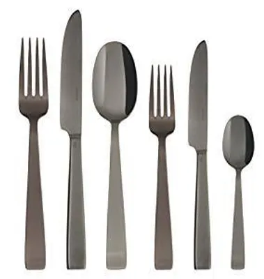 Zdjęcie produktu dla Sambonet Flat Edelstahl/PVDschwarz Besteck 36tlg.Vh. S0015-S00019-62712B83