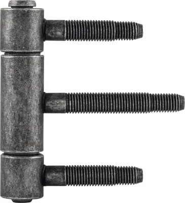 Zdjęcie produktu dla 3-częściowy zawias wtykowy ø 20 mm, wysokość 92 mm, stal czarny