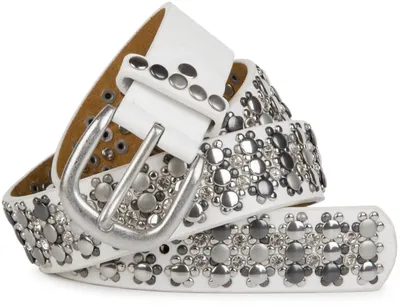 Produktbild von styleBREAKER edler Nietengürtel im Vintage Design, Nieten und Strass, kürzbar, Damen 03010052