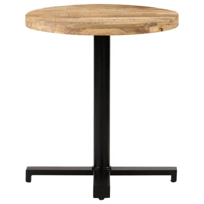 Immagine prodotto di Tavolino da Bistrot Rotondo Ø70x75 cm in Legno di Mango Grezzo