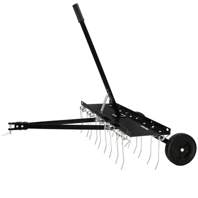 Produktbild von Vertikutierer Rasenstriegel Rasenkamm Entmooser 102cm Rasentraktor Rasenlüfter