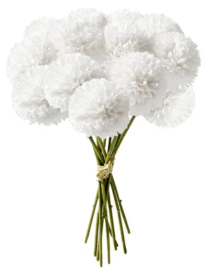 Kunsthortensien, 12 Stk., 30 cm, weiß, realistisch, für Dekoration