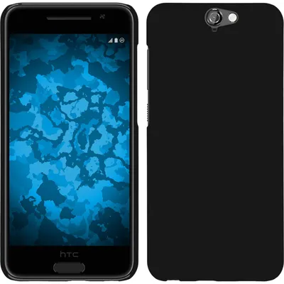 Produktbild von PhoneNatic Case kompatibel mit HTC One A9 - Hülle schwarz gummiert Hard-case + 2 Schutzfolien