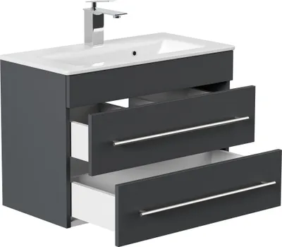 Produktbild von Badmöbel Waschplatz "Portus 700 SlimLine" 70 cm Grafit