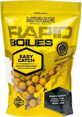 Produktbild von Mivardi Rapid Boilies Easy Catch - Pineapple + N.BA. 950 g 16 mm
