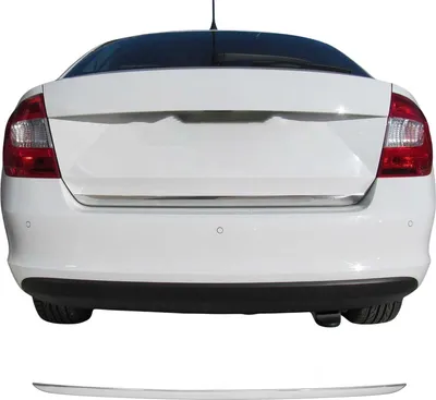 Image de Garniture de Hayon Coffre pour Skoda Rapid Berline 2012-2019 acier inox