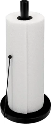 Produktbild von Schwarze Edelstahl-Küchenpapierhalter für Küche und Esszimmer