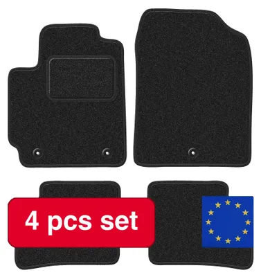 Image de Tapis de sol pour voiture, sur mesure, antidérapants, noirs