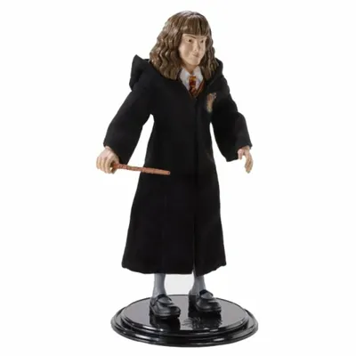 Zdjęcie produktu dla Noble Collection - Figurka Hermione Granger z różdżką Bendyfigs 19 cm Harry Potter