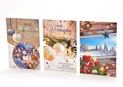 Image de Cartes de Noël - 100 pièces - 8 motifs