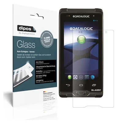 Produktbild von 2x Schutzfolie für Datalogic Axist matt - Anti-Shock 9H Folie dipos Glass