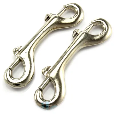 Produktbild von 5 Doppelbolzenkarabiner 120 x 35mm vernickelt