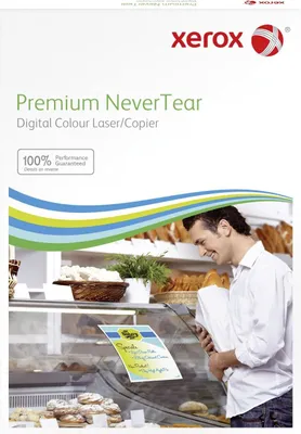 Obrázek produktu pro Xerox Premium NeverTear - Polyester - 95 mikronů - jasně bílý - A4 (210 x 297 mm) - 125 g/m² - 100 listů papíru - pro DocuColor 30 CP, 30 Pro, 40, 40 CP, 40 Pro, 6060 (003R98056)