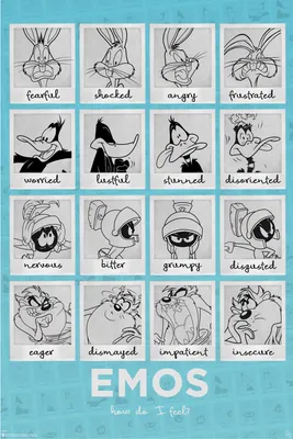 Produktbild von Looney Tunes - Moodsroulé Film Kinderfernsehserie - Poster Druck 61x91,5 cm