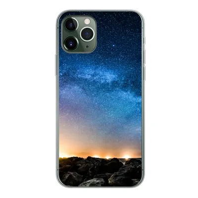 Produktbild von MuchoWow® Handyhülle Schutzhülle Hülle für iPhone 11 Pro Galaxie - Universum - Sonne - Jungen - Mädchen - Kinder Silikon Softcase Handy Hülle - Handy