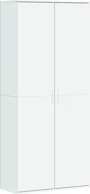 Image de vidaXL Highboard blanc 80x35x180 cm bois composite