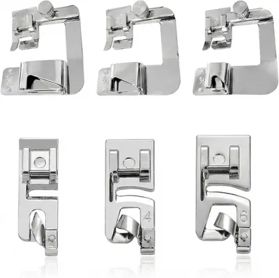 Produktbild von Nähfuß Set 6 Stück, Rollläume, für Nähmaschine