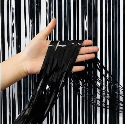 Immagine prodotto di Tenda decorativa, nera, 100 cm x 200 cm