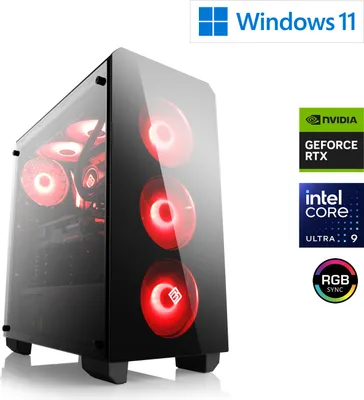 Produktbild von Gaming PC M12840H / Intel Core Ultra 9 285K, 24x 3700 MHz / NVIDIA RTX5060 / 16 Go DDR5 RAM / M.2 SSD 1000 GB - Windows 11 Home