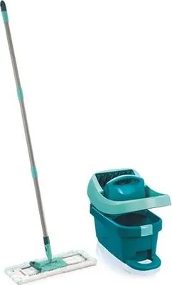 Obrázek produktu pro Leifheit 56792, Mop & bucket set, Kov, Plast, Viskózní, Tyrkysová, Bílá, Jedna nádržka, 12 l, 1,27 kg