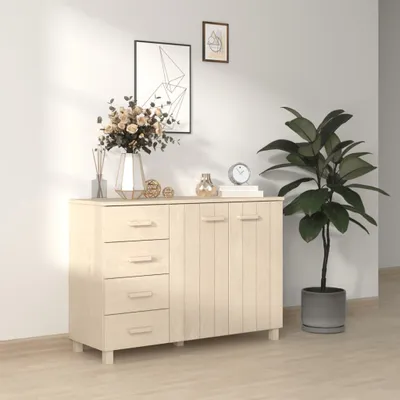 Obrázok produktu pre vidaXL Príborník HAMAR Honey Brown 113x40x80 cm Masívne borovicové drevo