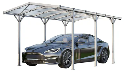 Produktbild von GFP Carport 2,85x5,05m Auto Unterstand Aluminium eloxiert