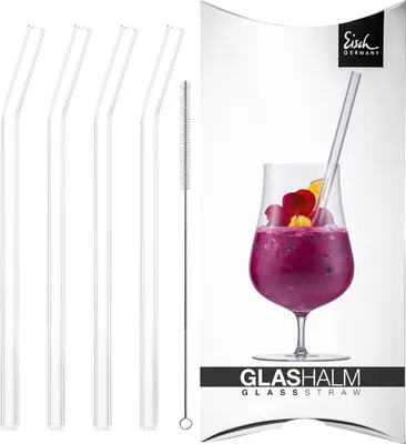 Obrázok produktu pre Eisch GENTLEMAN Sklenené slamky dlhé 4 kusy