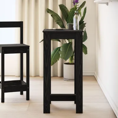 Produktbild von Bartisch Schwarz Eiche Holzwerkstoff 51x50x103,5 cm, Esstische DesignMöbel Neu
