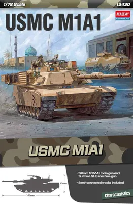 Obrázok produktu pre Model Kit tank 13430 - USMC M1A1 (1:72)