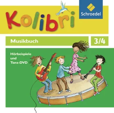 Produktbild von Kolibri - Musikbuch 3 / 4. Hörbeispiele und Tanz- 4 CD`s+1 DVD. Allgemeine Ausgabe