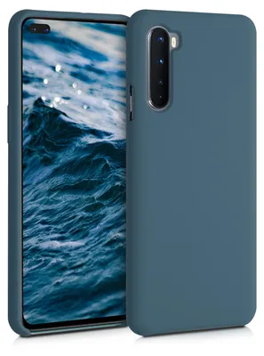 Produktbild von kwmobile Handyhülle für OnePlus Nord Hülle - Case Silikon - Kabelloses Laden - Schutzhülle Cover in Dunkler Schiefer