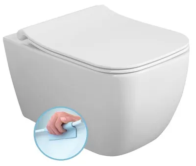 Produktbild von VEA Hänge-WC, spülrandlos, 34,5x52cm, weiß