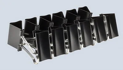Produktbild von Alco Foldbackklammer Metall vernickelt 51mm schwarz 12 Stück