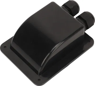 Produktbild von Solar-Doppelkabel-Einführungsbox, Solar-Einführungsgehäuse, Solar-Kabel-Einführungsgehäuse, Solarpanel-Kabel-Einführungsgehäuse, Wohnmobil-Solar-Einführungsgehäuse, wasserdichtes Solar-Einführungsgehäuse