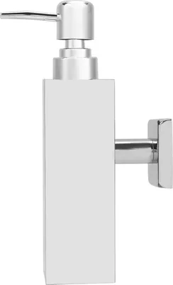 Produktbild von Wandmontierte Edelstahl Square Manual Hand Flüssigseife Lotion Dispenser für Home Badezimmer