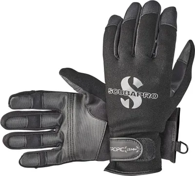 Zdjęcie produktu dla Rękawiczki Scubapro Tropic 1,5 mm czarne XL dla mężczyzn, czarne XL dla kobiet