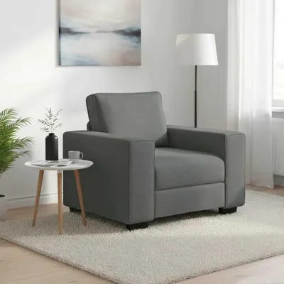 Produktbild von Sessel in Dunkelgrau, 100 x 77 x 82 cm, aus Stoff