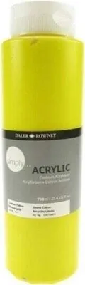 Obrázek produktu pro Daler Rowney Simply Akrylová barva Lemon Yellow 750 ml 1 ks