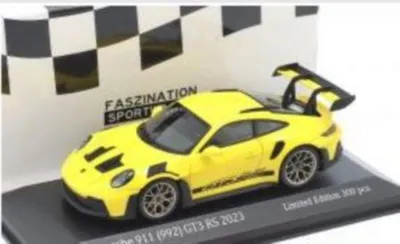 Produktbild von Minichamps 1:43 Porsche 911 (992) GT3 RS - yellow / golden rims