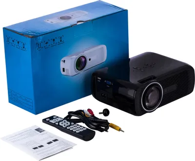 Productafbeelding van U80 PRO Mini-bioscoop: LCD-projector, 1500 lumen, voor video, thuisbioscoop en entertainment. Compatibel met HDMI, SD, AV, VGA en USB. Kleur: zwart. Voldoet aan Europese regelgeving