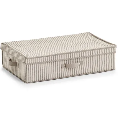 Immagine prodotto di Contenitore tessile, contenitore pieghevole con coperchio - 61,5 x 38 x 16,5 cm, ZELLER
