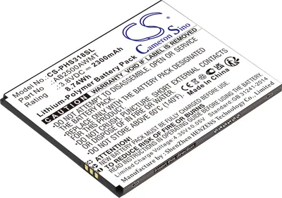 Produktbild von TECHTEK Akku Kompatibel mit [Philips] CTS318, Xenium S318 Ersetzt AB2500AWMT