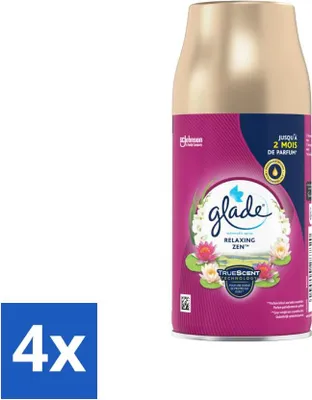 Image de Glade - Recharge de spray automatique - Relaxing Zen - 269 ml - Pack avantage - 4 pièces