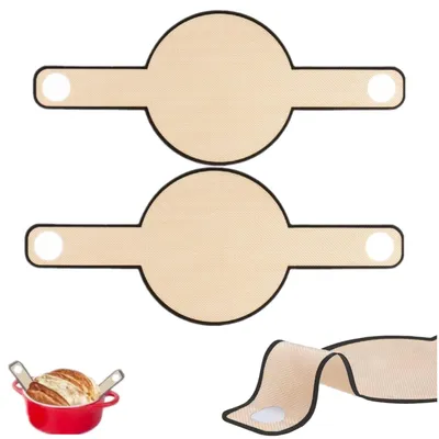 Produktbild von Silikon-Backmatte - Mit langen Griffen - Für Dutch Oven - 2 Stück